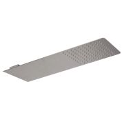 Soffione Doccia a 2 Vie con Effetto Pioggia e Cascata - Color Nichel Spazzolato - Harting