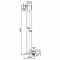 Gruppo Vasca Esterno da Terra con Bocca, Doccetta e Colonne a Pavimento per Vasche Freestanding- Bloomsbury