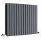 Radiatore di Design Orizzontale Doppio - Antracite - 635mm x 834mm x 71mm - 1307 Watt - Sloane