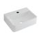 Lavabo Bagno da Appoggio in Ceramica Rettangolare 400x295mm - Exton
