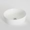 Lavabo da Appoggio Rotondo con Bordi a Costine – Bianco 360mm x 360mm - Sphere