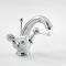 Rubinetto Miscelatore Lavabo Monoforo Design Tradizionale con Maniglie a Leva Disponibile in Diversi Colori - Elizabeth