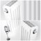 Radiatore a Piastra Orizzontale Moderno - Pannello Doppio Tipo 21- Bianco - 400mm x 800mm - Eco