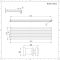 Radiatore di Design Orizzontale Doppio - Antracite - 472mm x 1600mm x 71mm - 1577 Watt - Sloane