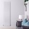 Radiatore di Design Verticale - Cromato - 1600mm x 450mm x 50mm - 590 Watt - Delta