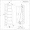Scaldalsaviette – Stile Scala a Pavimento – 1800mm x 500mm – Nero – Indus