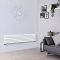 Radiatore di Design Orizzontale Doppio - Bianco - 354mm x 1600mm x 74mm - 1308 Watt - Sloane