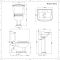 Set Bagno Completo di Lavabo su Colonna in Stile Tradizionale Predisposto per Rubinetteria a 3 Fori, Completo di Sanitario e Cassetta in Ceramica Bianca e Copriwater - Regent