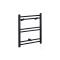 Scaldasalviette Elettrico Piatto 200W - Termoarredo Bagno Nero - 600 x 400mm - Nero