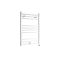 Scaldasalviette Elettrico Piatto 200W - Termoarredo Bagno Bianco - 800 x 600mm - Ive
