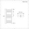 Scaldasalviette Elettrico Piatto 300W - Termoarredo Bagno Bianco - 1000 x 600mm - Ive