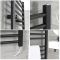 Scaldasalviette Termoarredo Bagno Elettrico Piatto Nero - 1000 x 1000mm - Nero