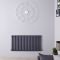 Radiatore di Design Orizzontale Doppio Tradizionale - Antracite - 635mm x 1223mm x 80mm - 2082 Watt - Saffre