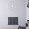 Radiatore di Design Orizzontale Doppio Tradizionale - Antracite - 635mm x 863mm x 80mm - 1496 Watt - Saffre