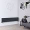 Radiatore di Design Orizzontale Doppio - Antracite - 354mm x 1780mm x 71mm - 1426 Watt - Sloane