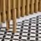 Piedini di Supporto per Radiatori Tradizionali a 3 Colonne con Finitura Effetto Oro Metallico - Regent