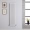 Radiatore di Design Verticale Bianco - 1400mm x 354mm - Pannello Doppio - Revive