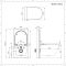 Smart Toilet Stile WC Giapponese con Sanitario e Bidet Integrato Completo di Kit per Sanitario Nero 500mm - Saru