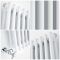Radiatore di Design Verticale Doppio Tradizionale - Bianco - 1500mm x 290mm x 68mm - 822 Watt - Regent