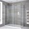 Box Doccia Walk-In Angolare con Piatto Doccia e Parete Paraspruzzi (Opzionale) - Diverse Misure Disponibili - Portland