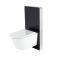 Smart Toilet Stile WC Giapponese con Sanitario e Bidet Integrato Completo di Kit per Sanitario Nero 500mm - Saru