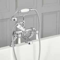 Rubinetto Miscelatore Vasca Design Tradizionale con Maniglie a Leva Disponibile in Diversi Colori - Elizabeth