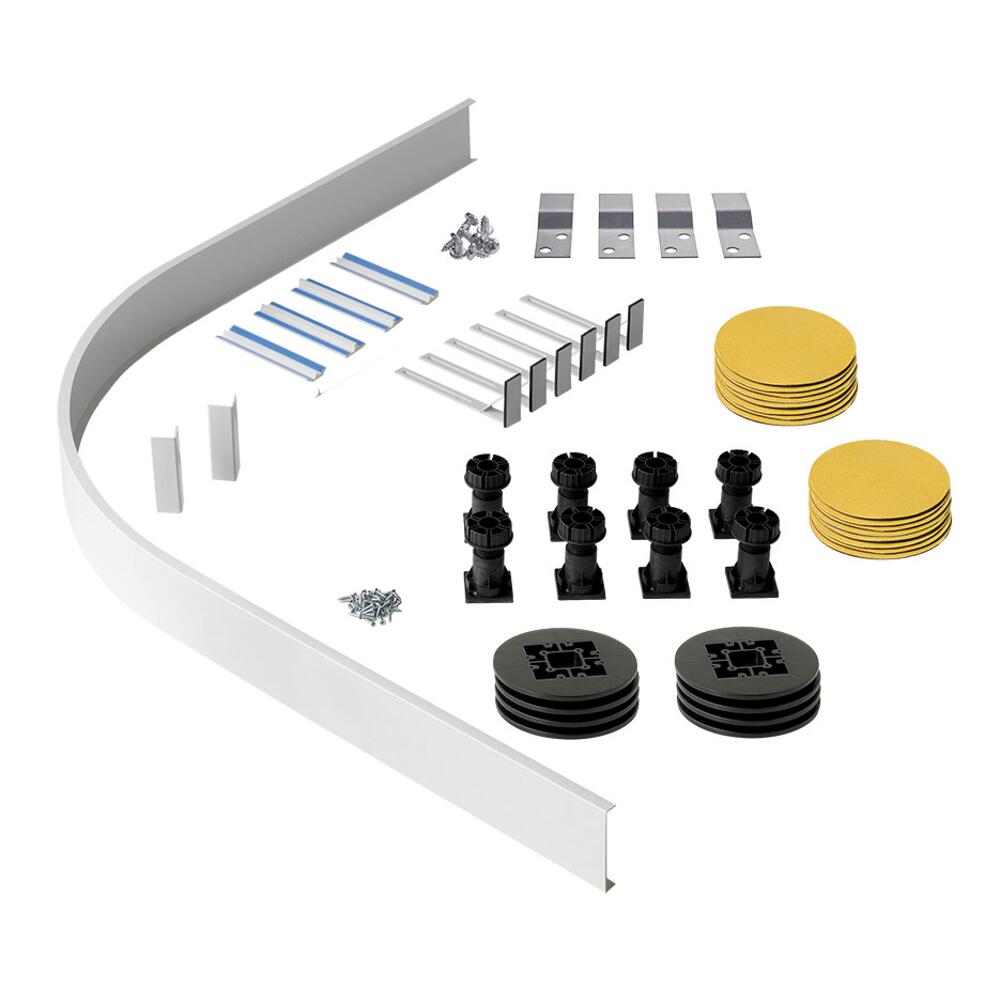 Kit con Struttura di Elevazione per Piatti Doccia Angolari e Semicircolari Maxon