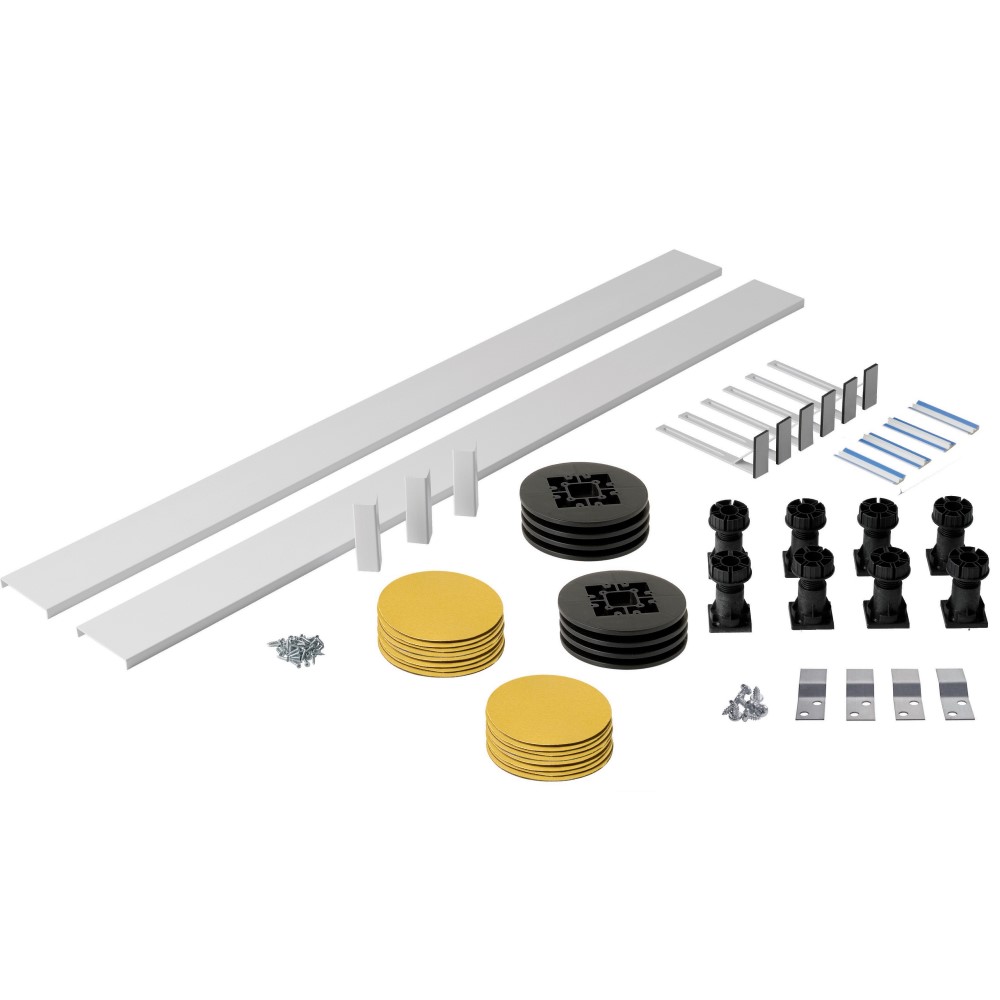 Kit con Struttura di Elevazione per Piatti Doccia Quadrati, Rettangolari e Pentagonali fino a 2000mm Maxon