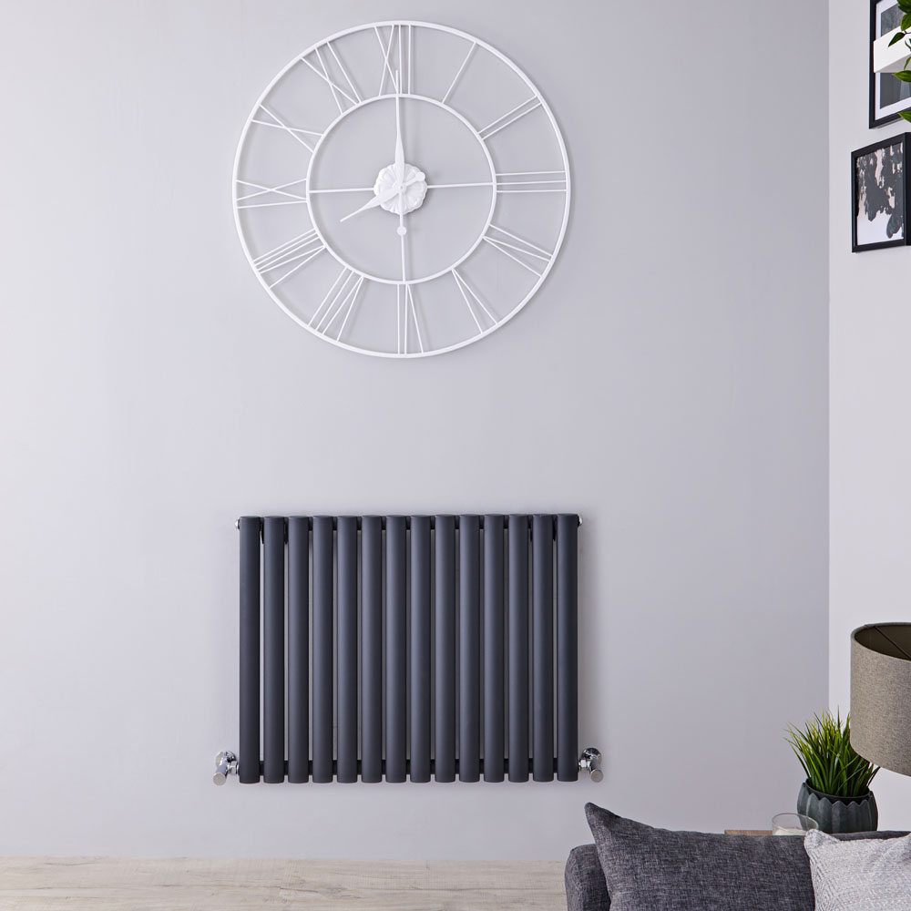 Radiatore Design Orizzontale Antracite Disponibile in Diverse Misure - Revive