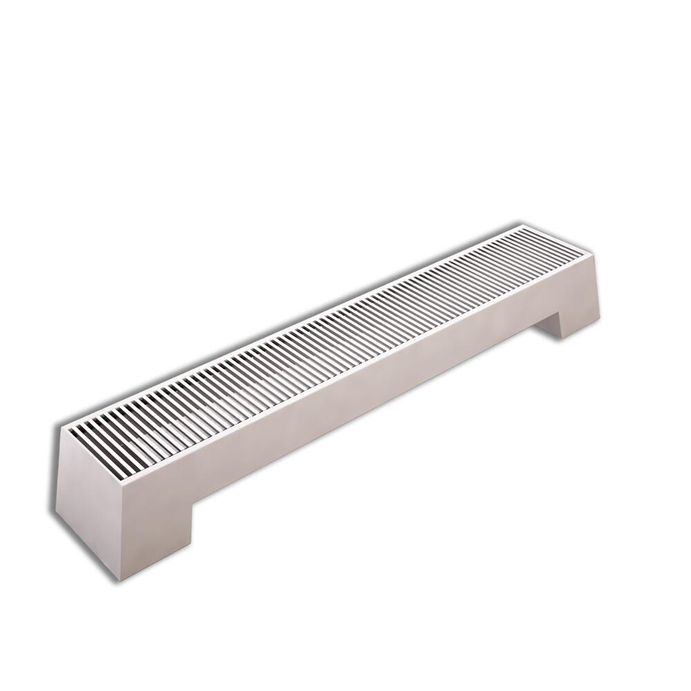 Radiatore Convettore a Pavimento in Plinto - Bianco - Acciaio - 200mm x 1600mm x 296mm - 1355 Watt - Adva