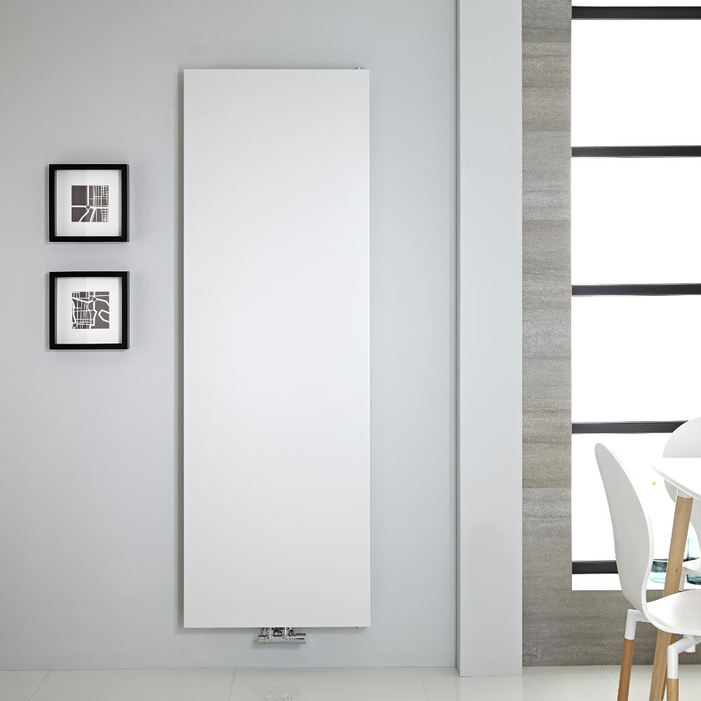 Radiatore di Design Verticale - Piastra Radiante - Attacchi Centrali - Acciaio - Antracite - 1800mm x 600mm - 1404 Watt - Rubi