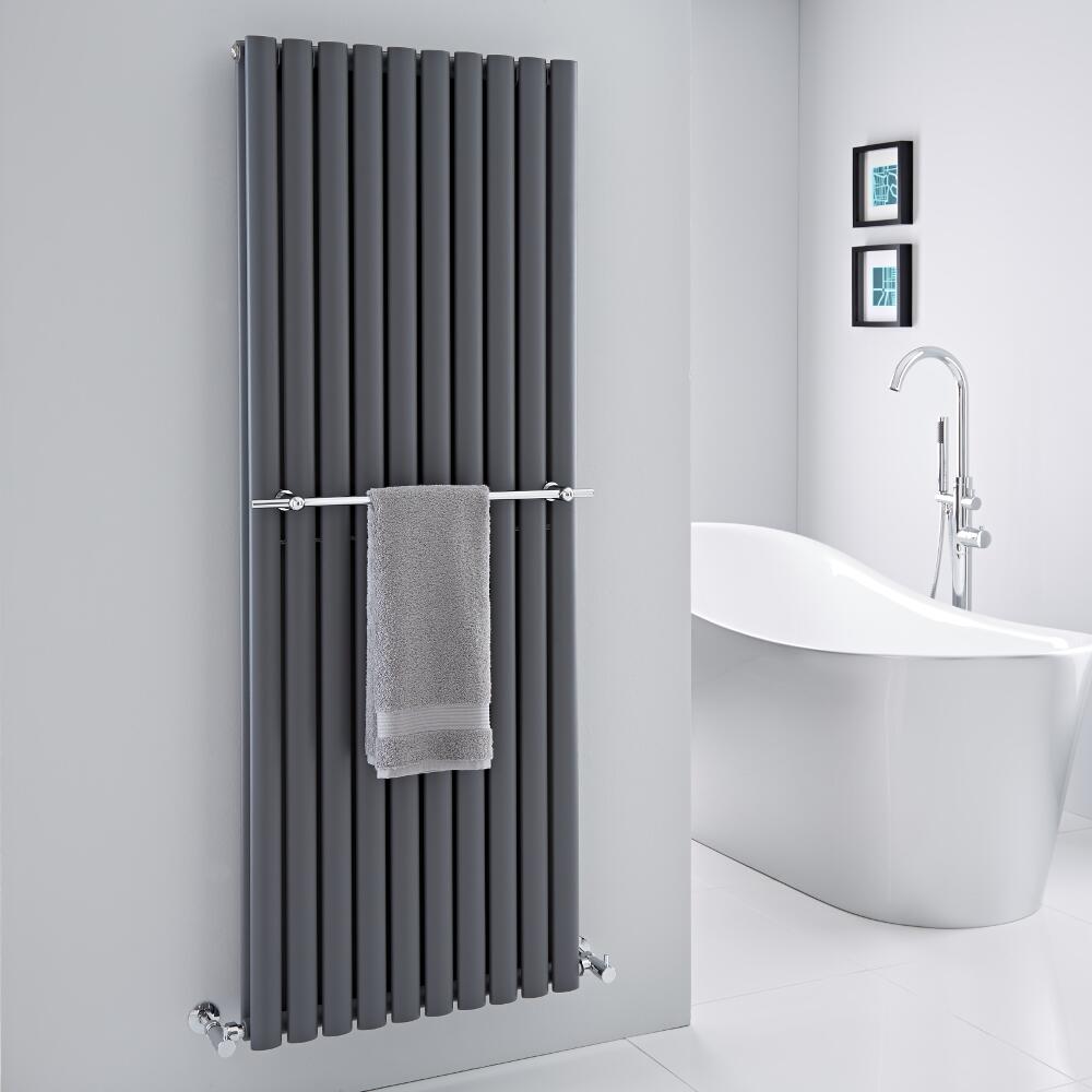 Porta salviette Cromato per Radiatori Revive e Delta Verticali 590mm