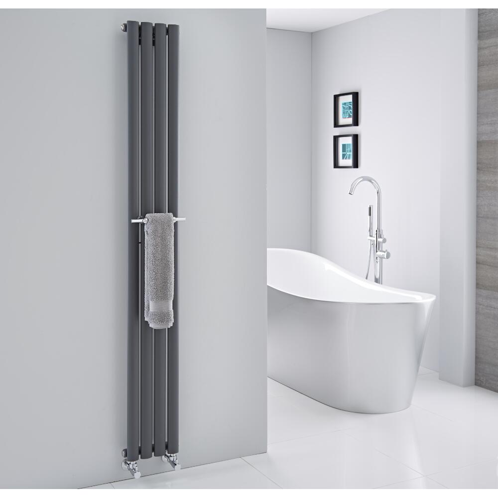 Porta salviette Cromato per Radiatori Revive e Delta Verticali 230mm