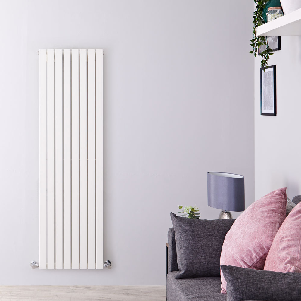 Radiatore di Design Verticale - Bianco - 1600mm x 472mm x 53mm - 1149 Watt - Sloane