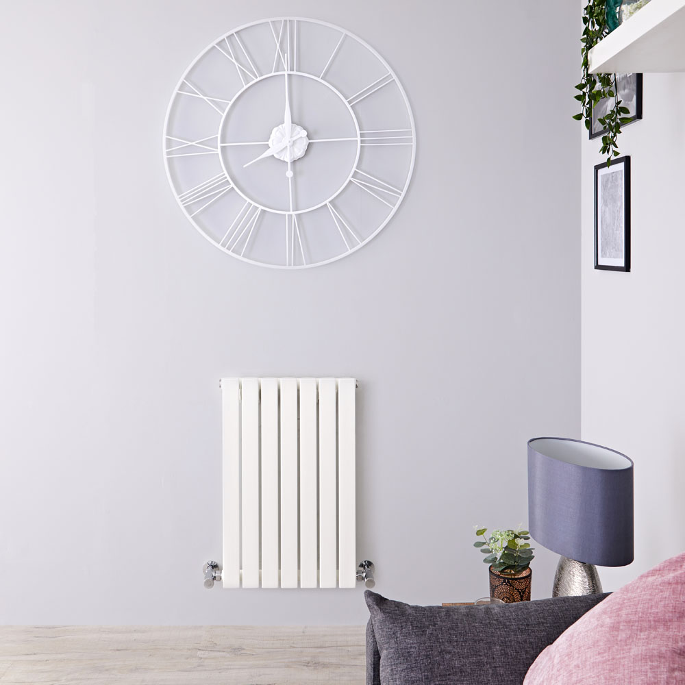 Radiatore di Design Orizzontale - Bianco - 635mm x 420mm x 54mm - 421 Watt - Sloane
