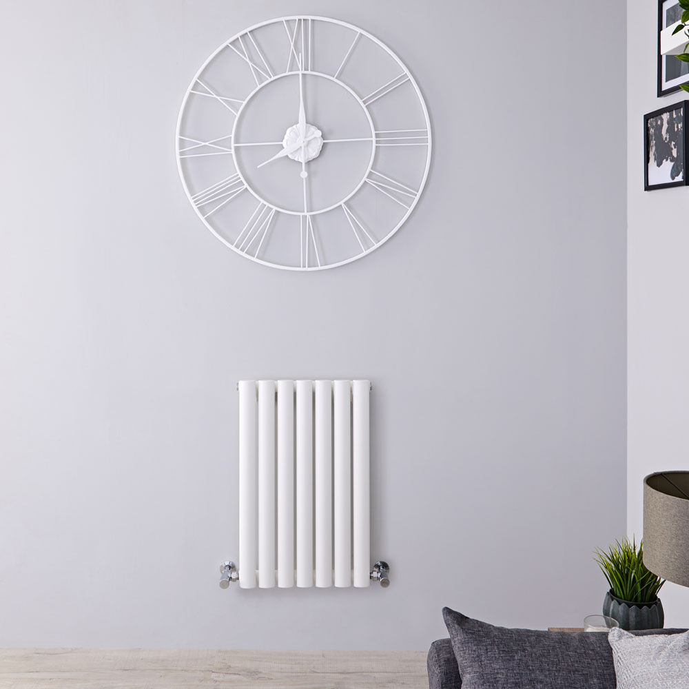 Radiatore di Design Orizzontale - Bianco - 635mm x 415mm x 55mm - 418 Watt - Revive