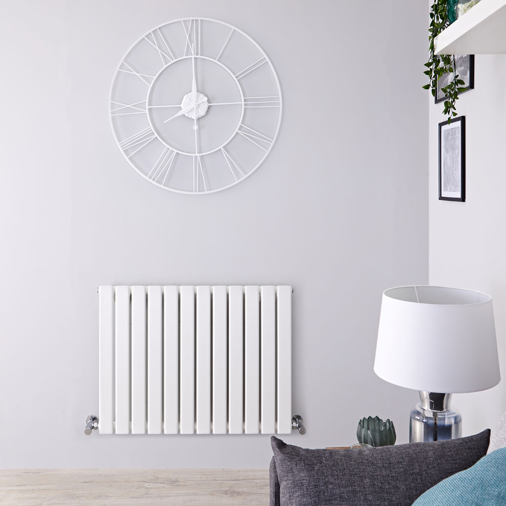 Radiatore di Design Orizzontale - Bianco - 635mm x 840mm x 46mm - 751 Watt - Delta