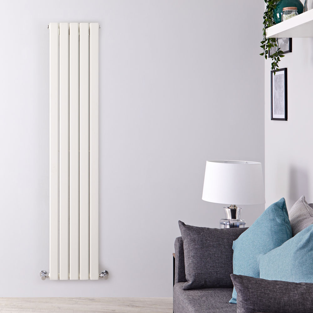 Radiatore di Design Verticale - Bianco - 1600mm x 350mm x 47mm - 733 Watt - Delta