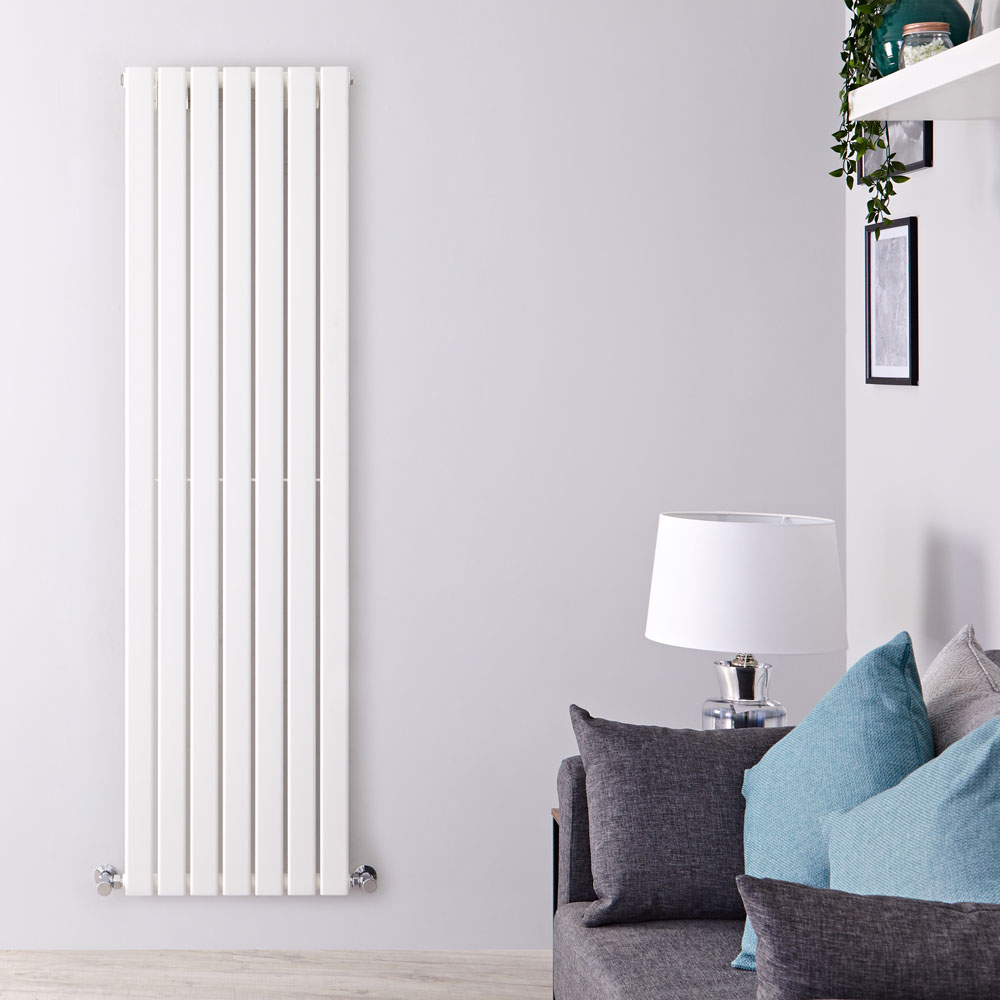 Radiatore di Design Verticale - Bianco - 1600mm x 490mm x 47mm - 1026 Watt - Delta