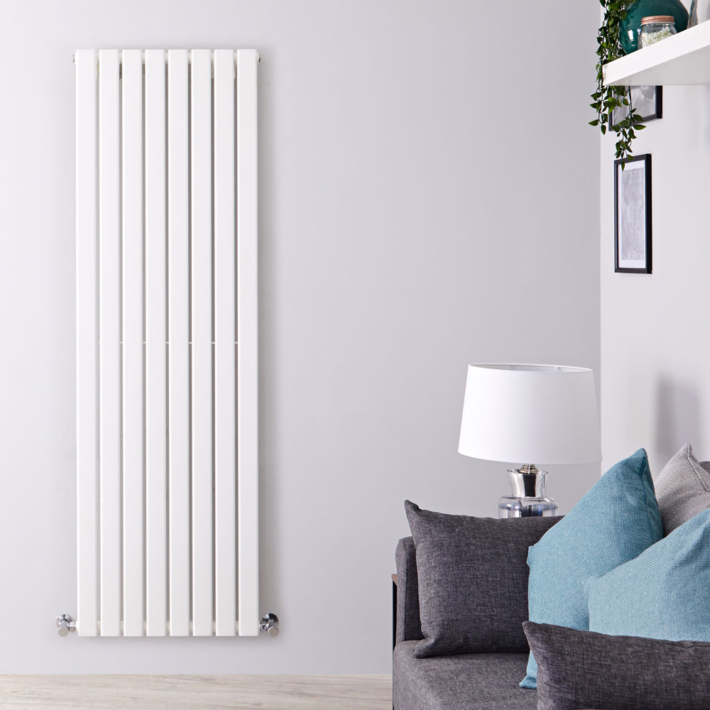 Radiatore di Design Verticale - Bianco - 1600mm x 560mm x 47mm - 1172 Watt - Delta