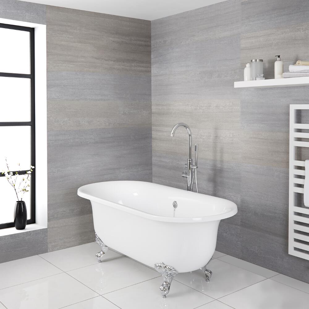 Vasca in Acrilico Centro Stanza Freestanding Moderna 1750x790mm con Piedini Moderni - Richmond