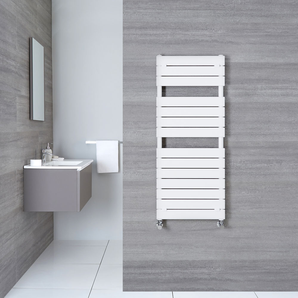 Radiatore Scaldasalviette - Pannelli Orizzontali - Acciaio - Bianco - 1213mm x 500 mm - 489 Watt