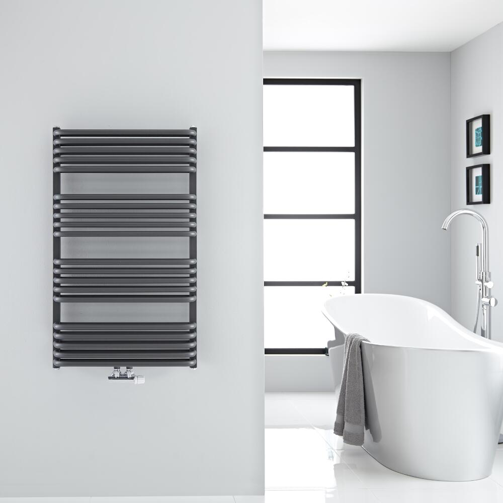 Scaldasalviette - Curvo - Antracite - 1000mm x 600mm - 1114 Watt - Arch