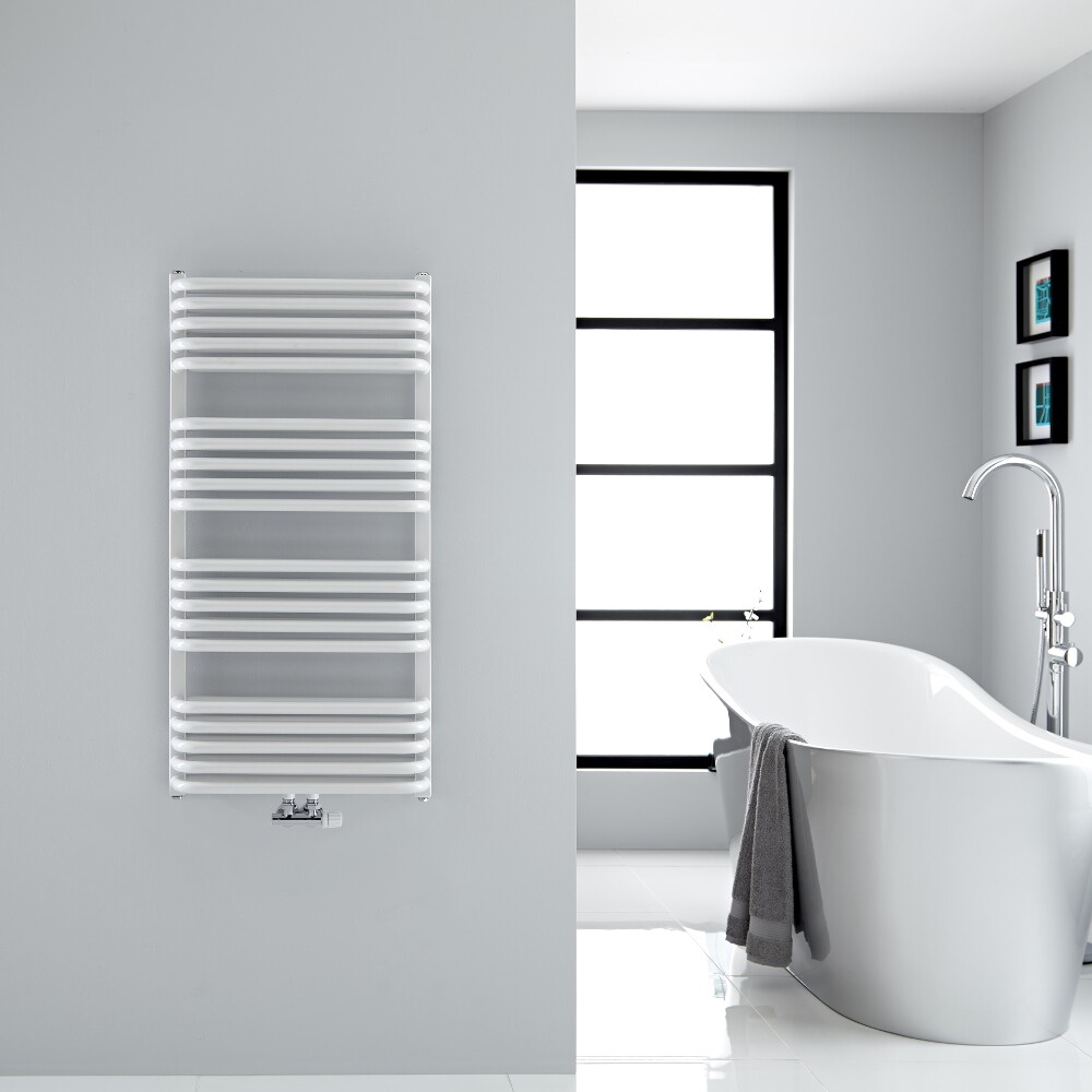 Scaldasalviette - Curvo- Bianco - 1000mm x 500mm - 933 Watt - Arch