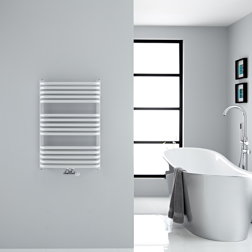 Scaldasalviette - Curvo - Bianco - 735mm x 500mm - 752 Watt - Arch