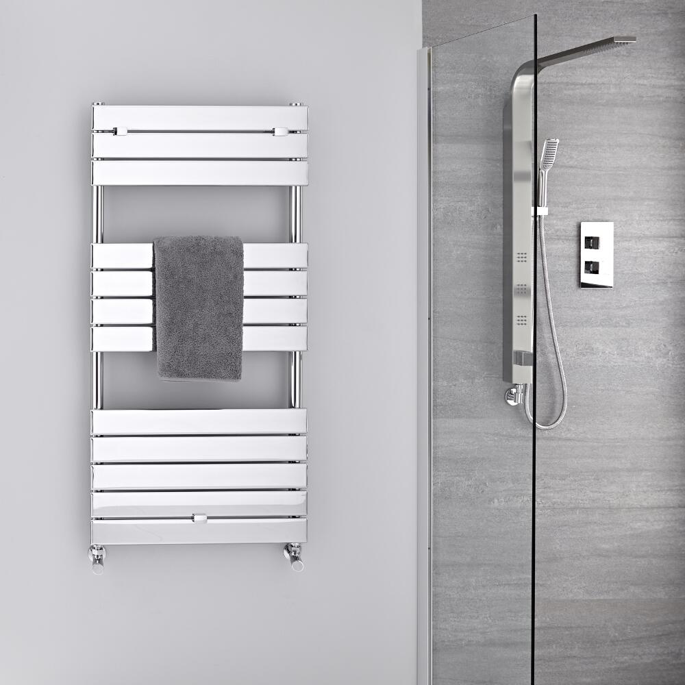 Radiatore Scaldasalviette - Piatto - Cromato - 1213mm x 600mm - 464 Watt - Lustro