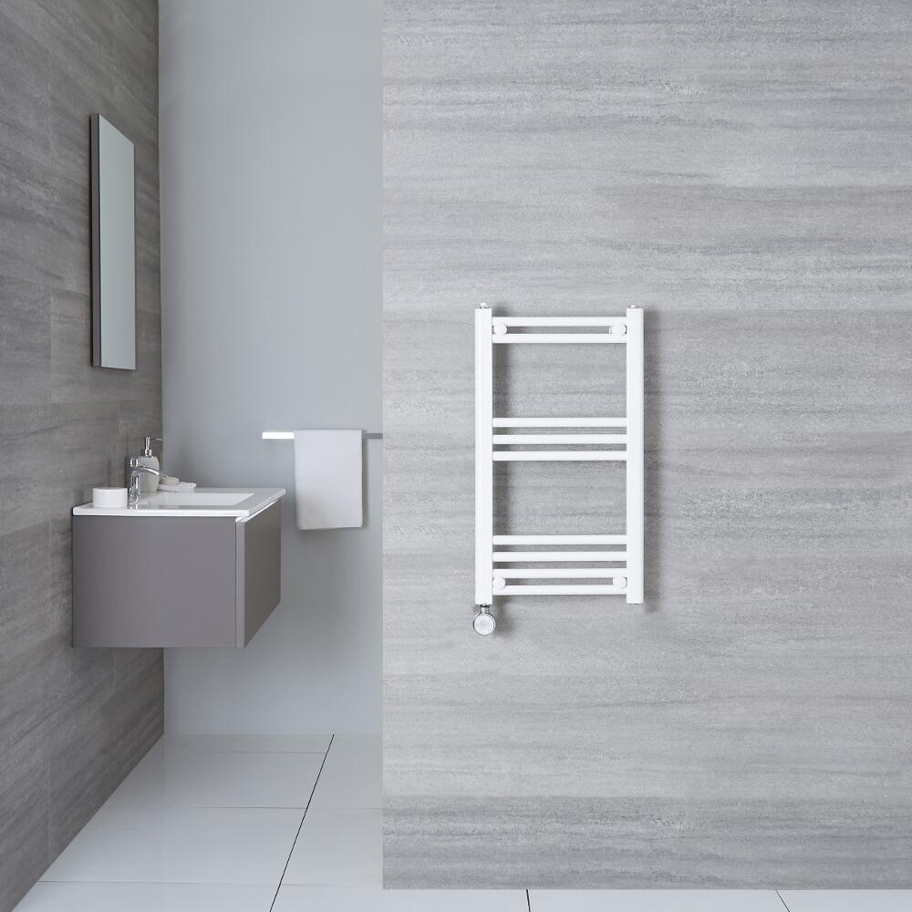 Radiatore Scaldasalviette Elettrico Piatto - Bianco - 700mm x 400mm x 30mm - Etna