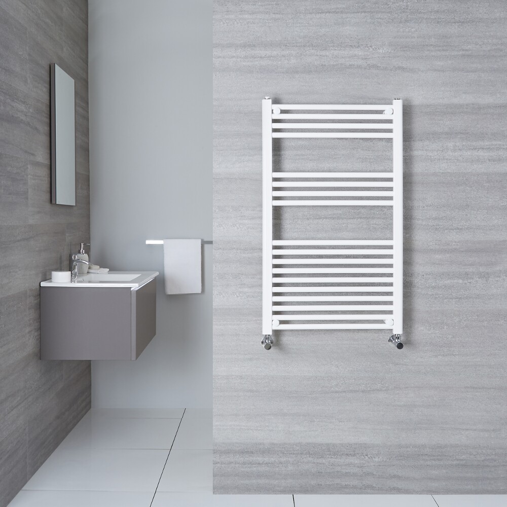 Radiatore Scaldasalviette Piatto - Bianco - 1000mm x 500mm x 30mm - 533 Watt - Etna