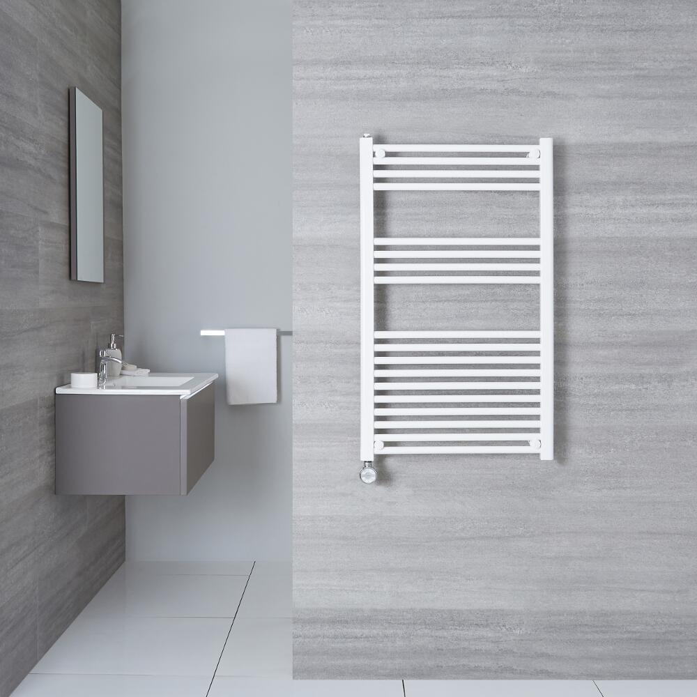 Radiatore Scaldasalviette Elettrico Piatto - Bianco - 1000mm x 500mm x 30mm - Etna