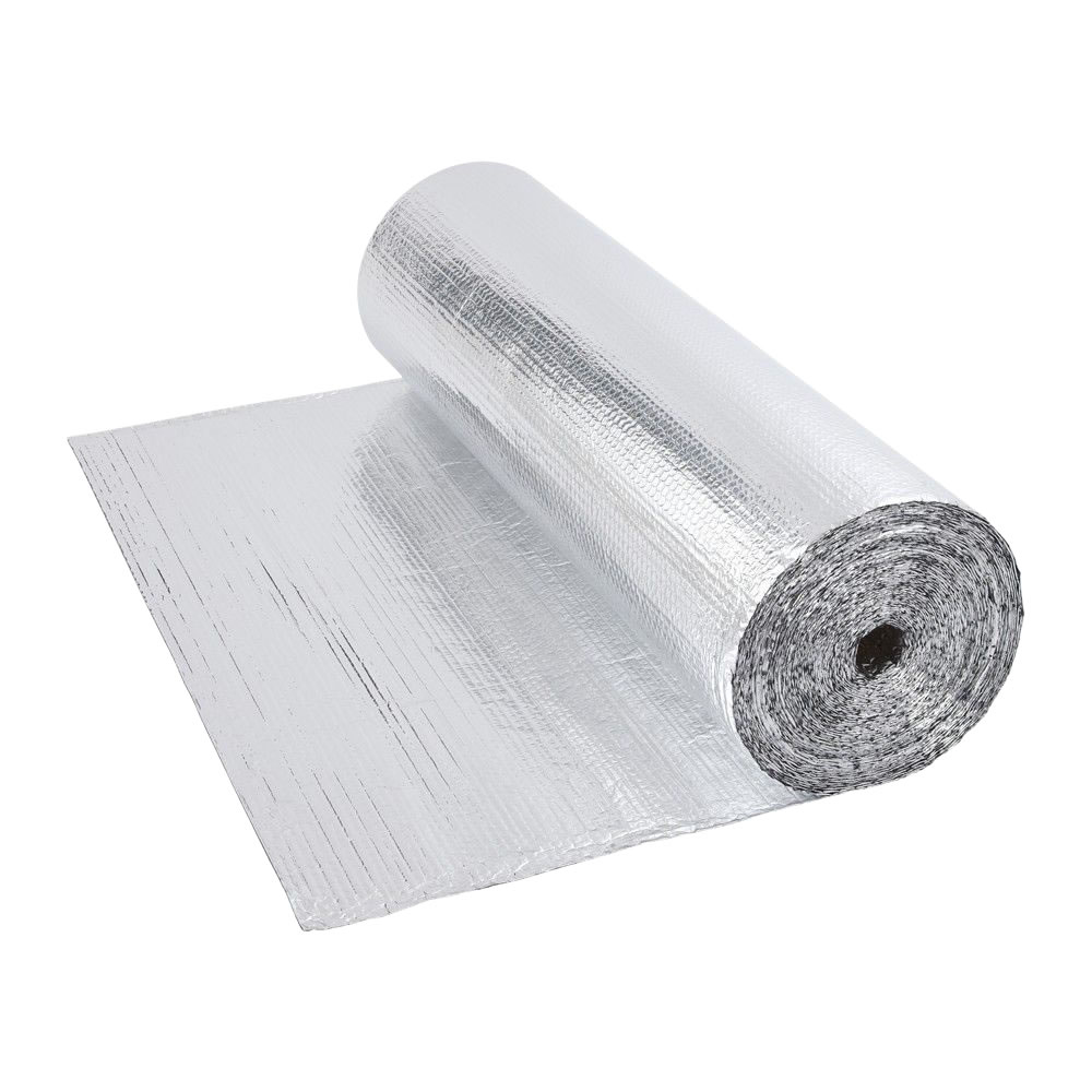 IsolanteTtermico Doppio Multistrato a Bolle d’Aria con Due Fogli di Alluminio - 40m x 1,2m